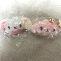 どこでもぬいぐるみチャーム　シュガバニ　しろうさストロベリーうさセット　サンリオのサムネイル