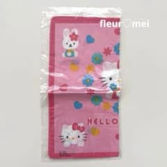 ハローキティ　テーブルクロス　さくらんぼ　カオハナ　レトロ　平成　1998 激レア ハローキティ 1999年 ピンク千鳥柄 カオハナキティ 折りたたみ