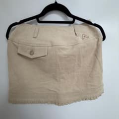 即日発MキャメルElsa corduroy mini skirt andmary Elsa corduroy mini skirt