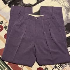 90s スラックス 茄子紺 ロカビリー 検索用 50s 60s レーヨン ギャバ