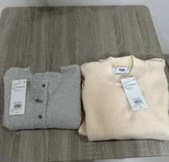 AZUL by moussy 袖リボンデザインニット　ニット