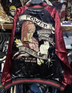公式チェンソーマン パワー×アキ リバーシブルスカジャン Mサイズ 公式チェンソーマン パワー×アキ リバーシブルスカジャン Mサイズ