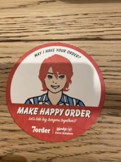 7ORDER 阿部顕嵐 コースター ウェンディーズ ファーストキッチンのサムネイル