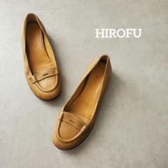 HIROFU　レザー　ローファー　フラットシューズ　パンプス　バレエシューズのサムネイル