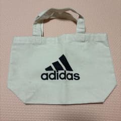 adidas ミニトートバッグ キャンバス地　マチあり　アディダス　トートバッグのサムネイル