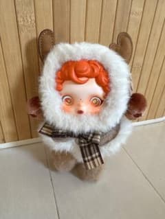 ファー付きフードコートのマスコットスカルパンダのサムネイル
