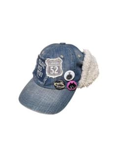 00s flight cap grunge 2way ギャル y2k 平成初期ゎのサムネイル