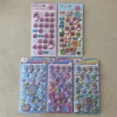 おぱんちゅうさぎ　おぱんちゅ立体シール、うるちゅるポップシール　5枚セットのサムネイル