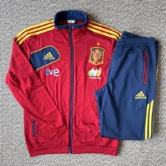 【選手着用フルスポンサー付】スペイン代表 ２０１２／トレーニングスーツ 選手着用フルスポンサー付】スペイン代表 2012／トレーニング