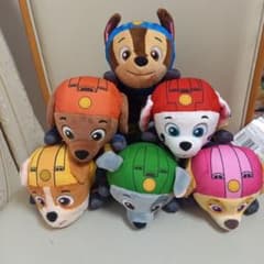 匿名配送パウ・パトロール モーターパウぬいぐるみ コンプリートセット