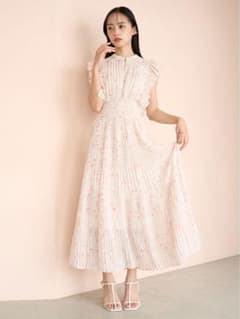 snidel Sustainable フリルワンピース ピンク 1のサムネイル