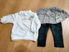 【女児・80サイズ】フリース上下セットのサムネイル
