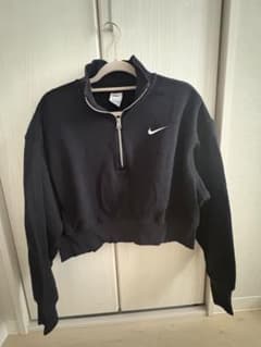 Nike ハーフジップ クロップドスウェット XXL ブラックのサムネイル