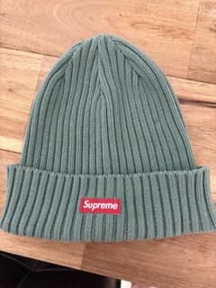 Supreme ニット帽 ビーニー オリーブ - メルカリ