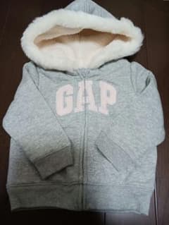 GAP フリース裏地 フード付きパーカー 90センチのサムネイル