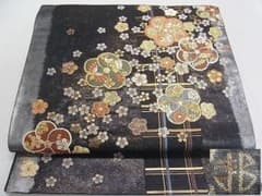 西陣織 六通柄 京袋帯✨服部織物謹製 舞鶴謹製 古都散策 耀貝箔 金糸 