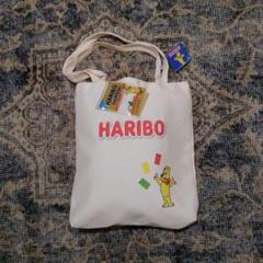 ラウンドワン限定品 HARIBO ゴールドベア トートバッグ