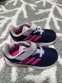 adidas キッズスニーカー 14.0ネイビー/ピンクのサムネイル