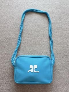 courreges ショルダーバッグ ライトブルー - メルカリ