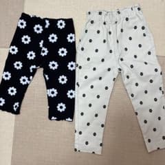 キッズ 花柄パンツ 2本セット 100cm 110cmのサムネイル