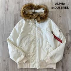 ALPHA INDUSTRIES アルファ N2B フライトジャケット L 白 - メルカリ