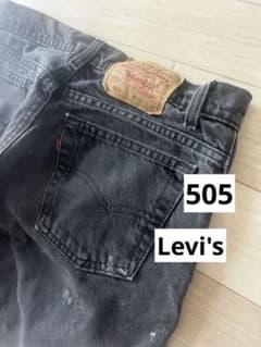USA製・90s リーバイス 505 ブラックデニム W31 L30 黒