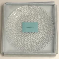 【新品未使用】Tiffany & Co. ガラス皿 丸皿 直径28cmのサムネイル