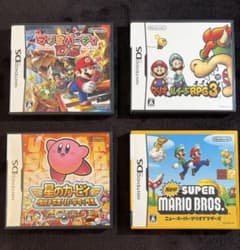 Nintendo DS ソフト 4本セット マリオ 星のカービィのサムネイル