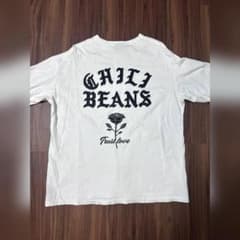 CHILI BEANS チリビーンズ Tシャツ XL 白 バックプリント ローズのサムネイル