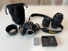 Nikon D3300 ダブルズームキット スマホ転送WU-1a付 一眼レフ - メルカリ