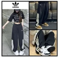 ADIDAS ブラック ジャージのサムネイル