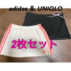 【2枚セット】adidas UNIQLO スカート L ランニング ジム テニスのサムネイル