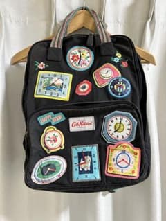 【中古品】CathKidston リュック バックパック 時計ワッペン レアのサムネイル