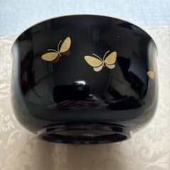 HANAEMORI CHIKICHIC 黒色蝶金箔漆器椀 5客揃 HANAE MORI CHIKI CHIC 椀 5客セット 蝶々 - メルカリ