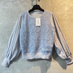 【新品未使用タグ✨】株式会社キング LETICIA レーストップス アイスグレー 新品未使用タグ✨】株式会社キング LETICIA レーストップス アイス