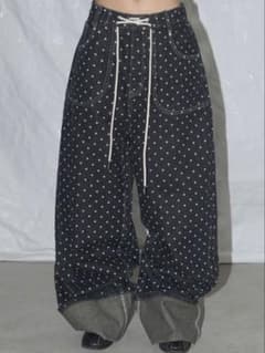 FANCY CLUB STRING DOT ROLL-UP PANTSのサムネイル