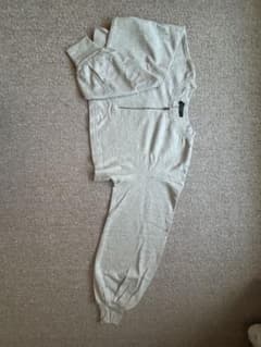 w closet ハーフジップ ニット 長袖 グレーのサムネイル