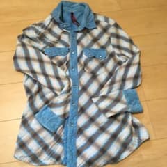 たなぼた様チェックシャツ ネルシャツのサムネイル