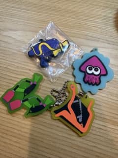 Splatoon Rubber Keychain 4-Piece Set