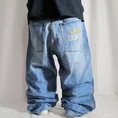 00s ROCAWEAR グランジデニム バギーパンツ 刺繍 W36 B系 古着 - メルカリ