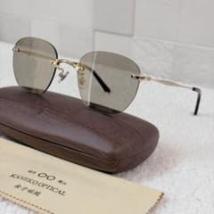金子眼鏡 Style Eyes サングラス　ツーポイント　ゴールド　べっこう柄 金子眼鏡 Style Eyes サングラス ツーポイント ゴールド べっこう柄