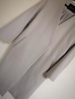 《ダンダン様専用》Vネック　ノーカラー　ロングコートのサムネイル