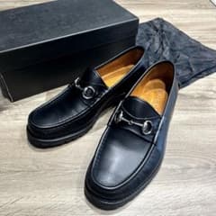 GUCCI レザー ホースビット ローファー ブラックのサムネイル