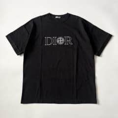 ディオール×ストーンアイランド Tシャツ 黒 ブラック Mサイズ オーバー