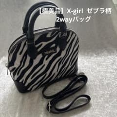 【極美品】X-girl ゼブラ柄 2wayバッグのサムネイル