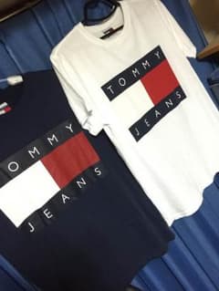 TOMMY JEANS tシャツ 白 紺のサムネイル