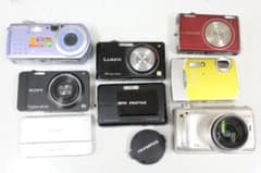 デジタルカメラ ８台 ジャンク品 Canon SONY OLYMPUS カメラ(junk) ｜ ビデオカメラ ・デジタルカメラならビデキン