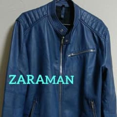 人気　美品　ZARA ライダース レザージャケットのサムネイル
