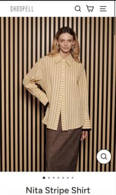 GHOSPELL Nita Stripe Shirt （S） - メルカリ