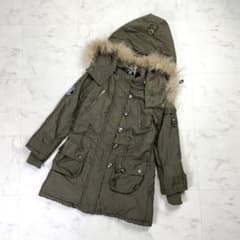 リズリサドール 2wayモッズコート ファー フード y2k 濃緑0*MD432
